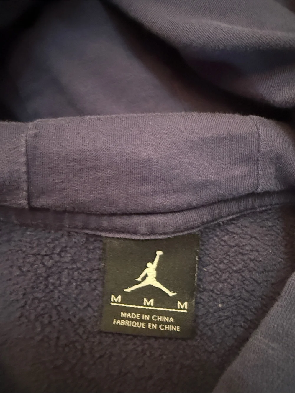 Jordan Two-Tone Navy and White Crewneck Hoodie Men’s M non smoking home